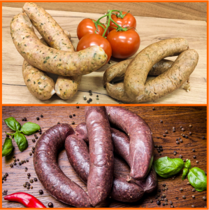 ZESTAW Kiełbas: niedźwiedzia 500g + zwyczajna 500g + kaszanka 500g