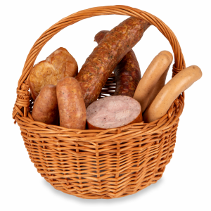 ZESTAW: krakowska 250g | śląska 250g  | Polska surowa 150g | Szynka szefa 150g | Polska pieczona 200g | parówka cienka 250g